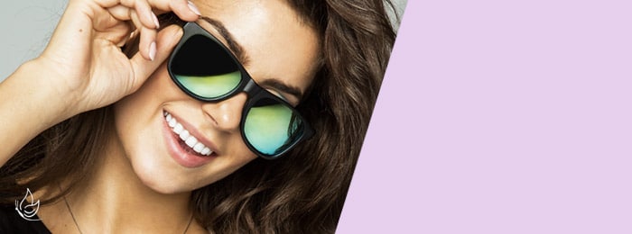 Model with sun glasses
