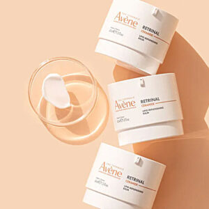 Avene Retrinal Ceramide Balm swatch and jar