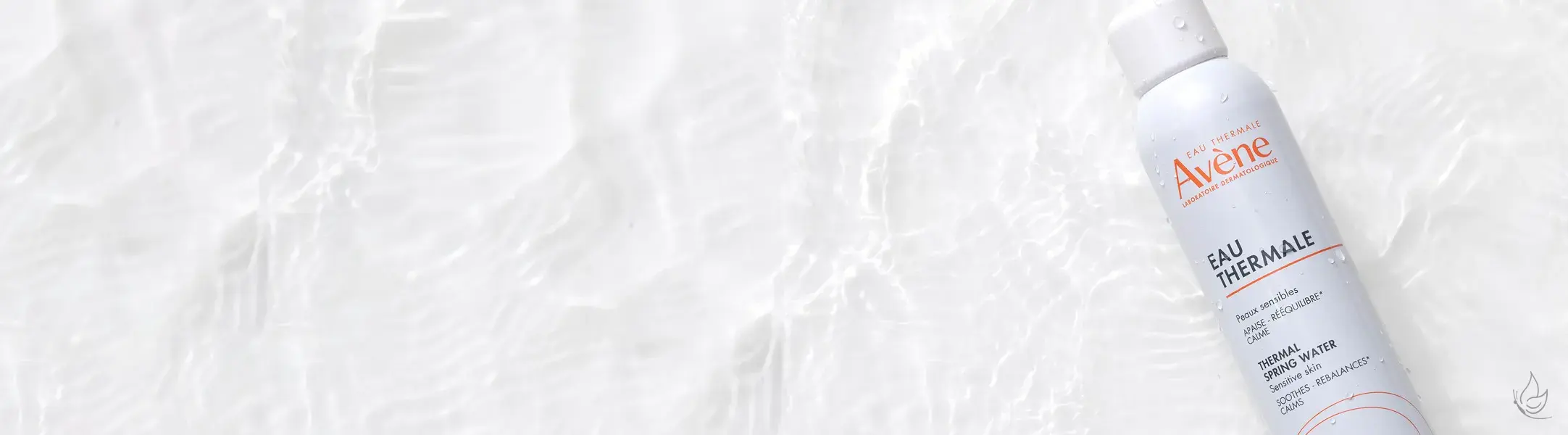 Avene Thermal Water Bottle in a water background