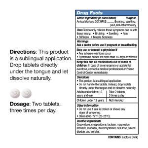 VitaMedica Arnica Montana supplemental facts