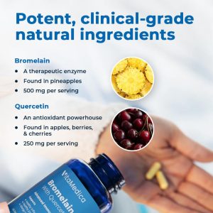 VitaMedica Bromelain with Quertin ingredients