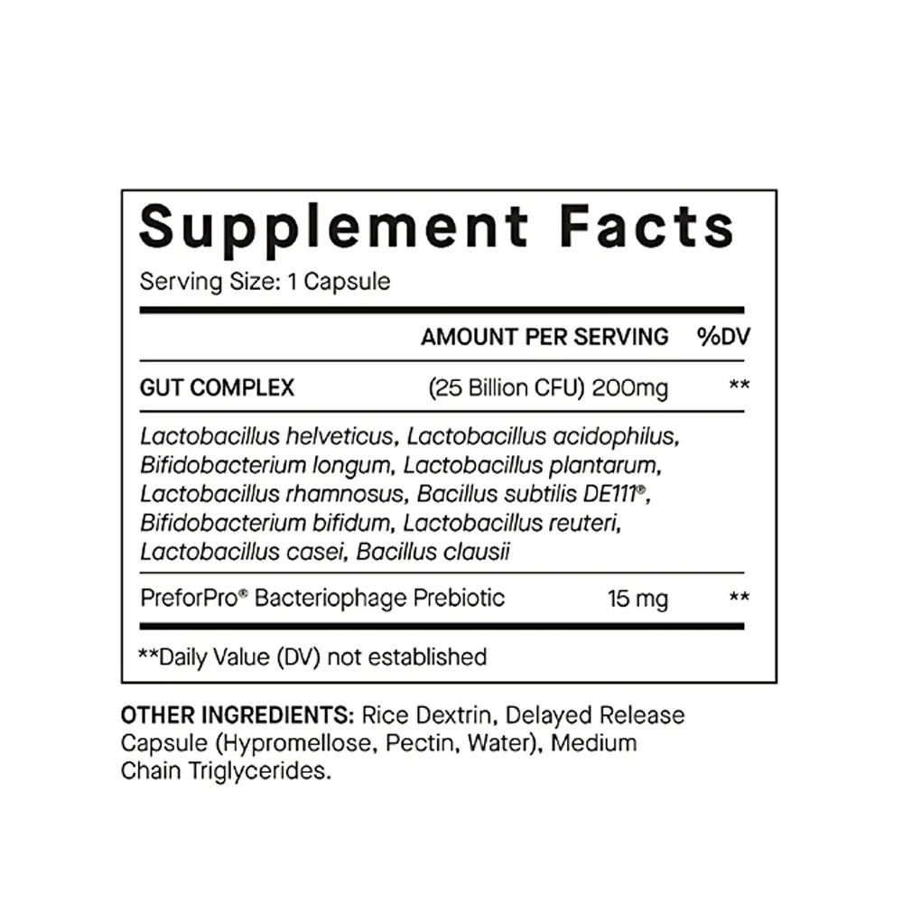 Nutrafol Hairbiotic MD probiotics supplement facts